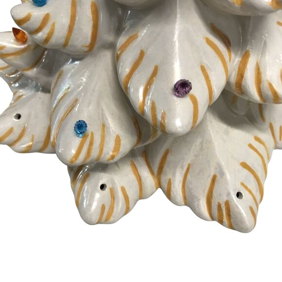 Vintage Ceramic Christmas Tree Light Decor White - Picture 2 of 8